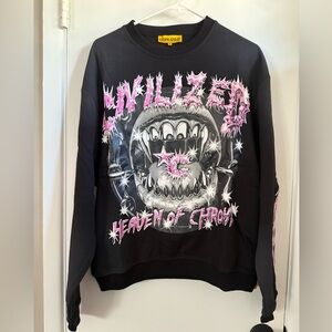 Civilized Crew Sweatshirt with Chrome Streetwear Design, Size Medium